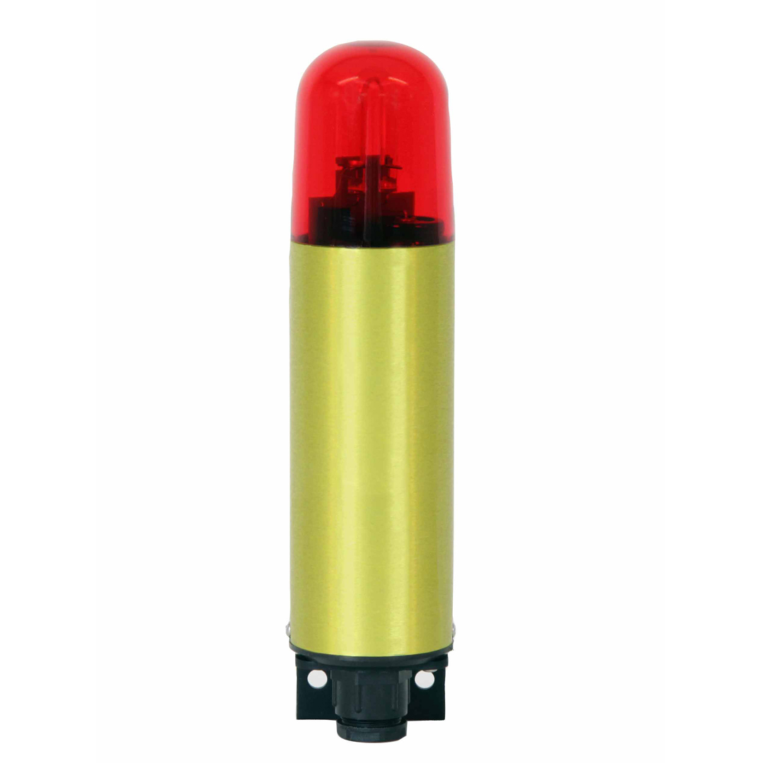 Flashing Warning Beacon for  use in industrial environment with sturdy metal housing and degree of protection IP54